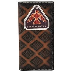 Red Dirt Hat Co Men's Thunderbird Logo Patch Rodeo Wallet