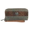 Justin Women's Wallet Embossed With Hair-On Hide