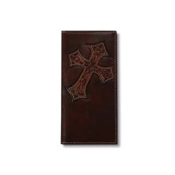 Ariat Men's Brown Rodeo Cross Wallet -Comprehensive Shop 2762270 3 19299.1669128087
