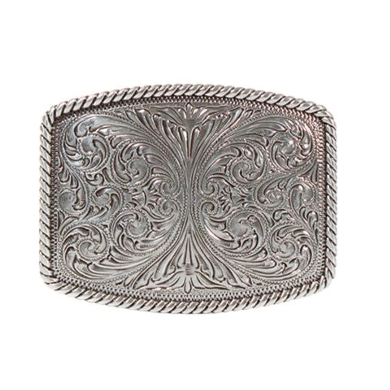 Nocona Mens Buckle With Floral Engraved Design 1 Nocona Mens Buckle With Floral Engraved Design