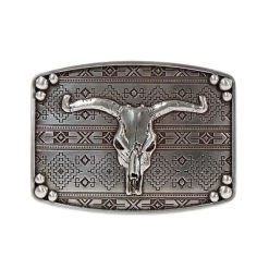 Nocona Mens Bull Skull Buckle