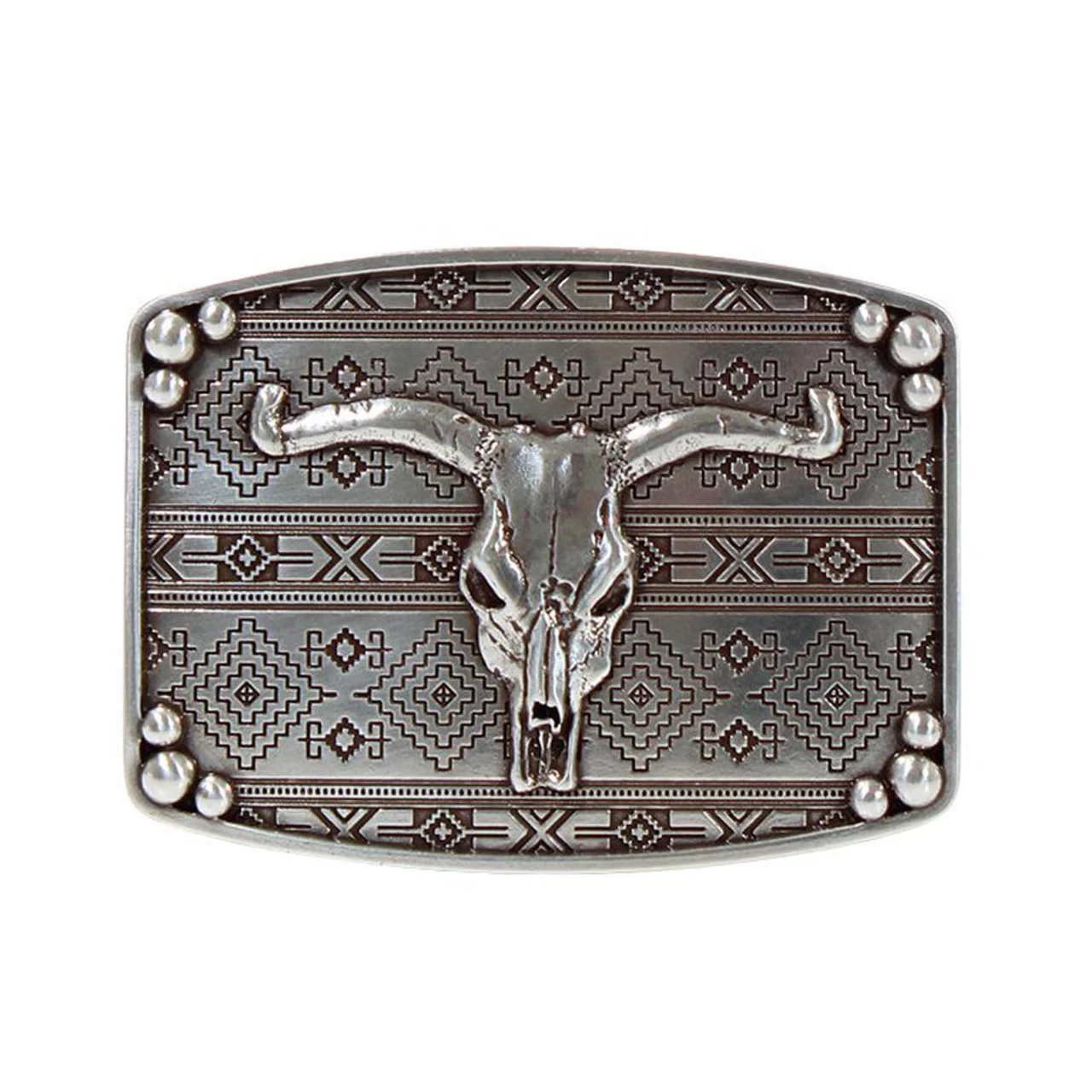 Nocona Mens Bull Skull Buckle 1 Nocona Mens Bull Skull Buckle