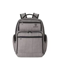 Ariat Grey Canvas Backpack With Adjustable Straps