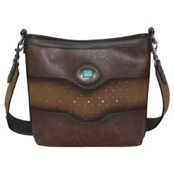 Justin Ladies Crossbody Tonal With Studs And Concho