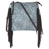 Justin North South Crossbody Tooled Sunflower W/Turquoise Wash