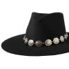 3D Silver Floral Conchos Western Hatband