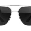 Bex Sunglasses Wing In Matte Silver Gray