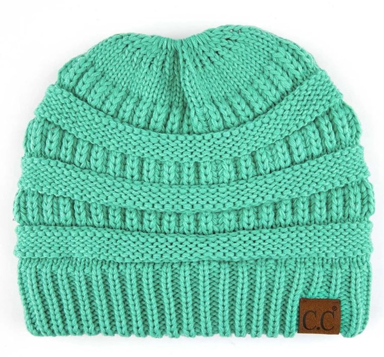 C.C Beanie Womens Sage Classic Tail Beanie 1 C.C Beanie Womens Sage Classic Tail Beanie