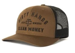 Troll Co. Mens Brown Curved Brim Hat