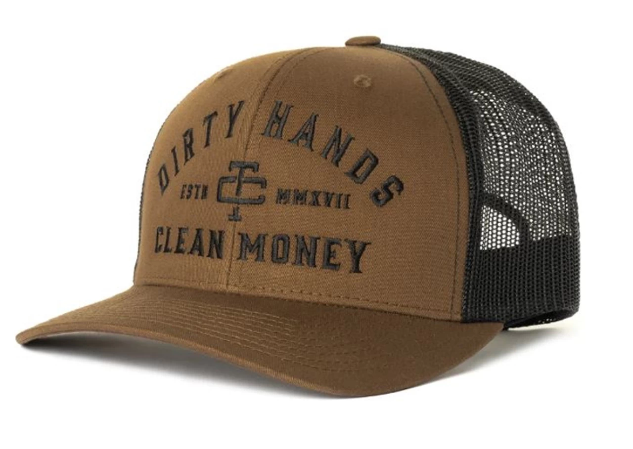 Troll Co. Mens Brown Curved Brim Hat 1 Troll Co. Mens Brown Curved Brim Hat