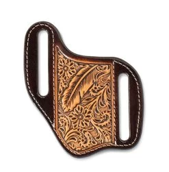 Ariat Men's Floral And Feather Embossing Knife Sheath