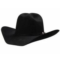 M&F - Men's Double S Dallas Cowboy Felt Hat - Black