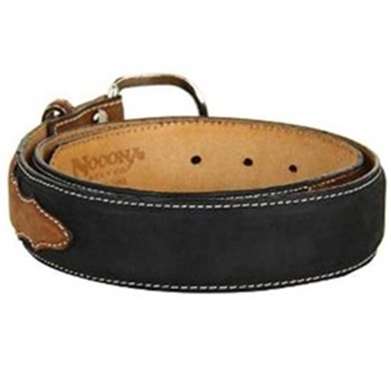 M&F - Men's Western Basic Leather Belt - Black Brown 1 M&F - Men's Western Basic Leather Belt - Black Brown