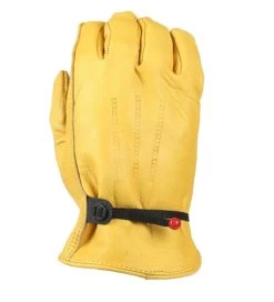 Wells Lamont - Men's Cowhide Full Leather Adjustable Work Gloves - 1132