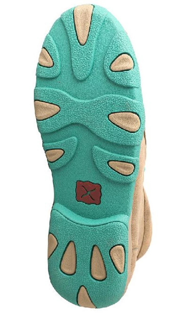 Twisted X Womens Turquoise Chukka Driving Moc 2 Twisted X Womens Turquoise Chukka Driving Moc - Image 2