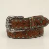 M&F Western - Womens Turquois And Brown Leather Belt