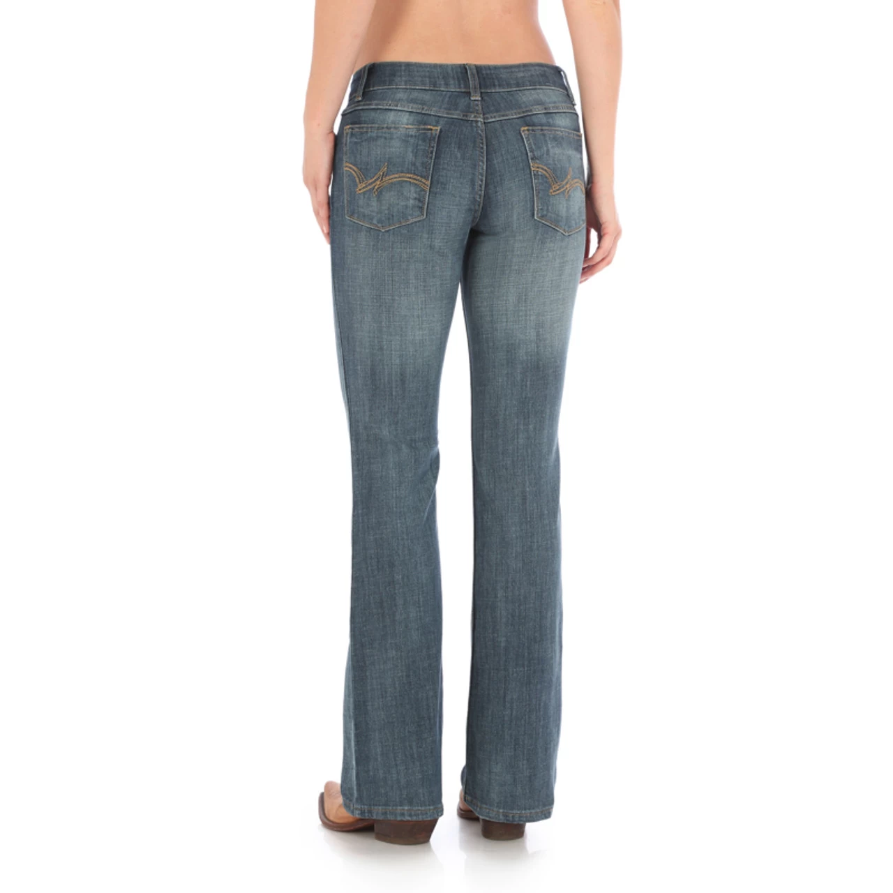 Wrangler - Womens Mid RiseIndigo Bootcut Jean 6 Wrangler - Womens Mid RiseIndigo Bootcut Jean - Image 6