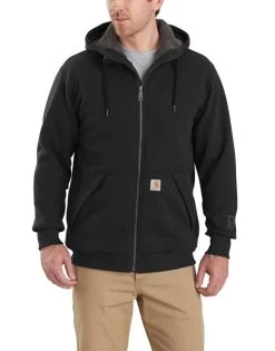 Carhartt - Mens Rain Defender Rockland Sherpa-Lined Full Zip Hooded Sweatshirt -Comprehensive Shop P1986405 1 72088.1630133024
