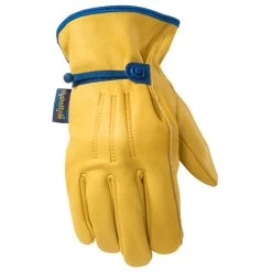 Wells Lamont - Mens HydraHyde Grain Cowhide Adjustable Wrist Glove