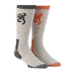 Browning Mens Poplar Wool Boot Socks - 2 Pack
