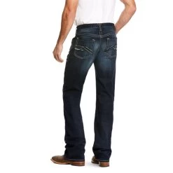 Ariat Mens M5 Slim Darkwash Bootcut Jeans