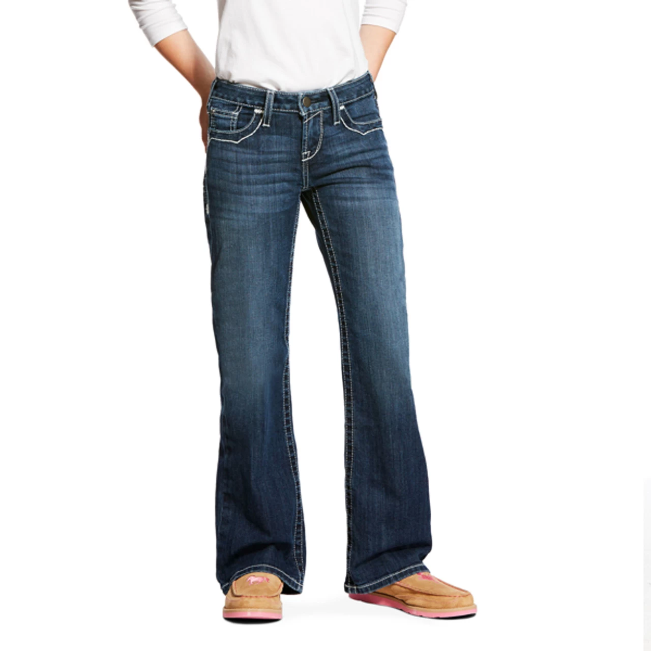 Ariat Girls R.E.A.L. Dresden Entwined Boot Cut Jeans 2 Ariat Girls R.E.A.L. Dresden Entwined Boot Cut Jeans - Image 2