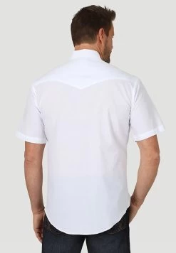 Wrangler Mens Black Sport Short Sleeve Solid Western Snap Shirt -Comprehensive Shop P2193015 04 68958.1630595852