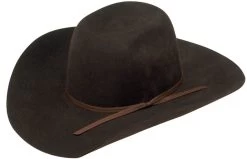 Twister Youth Black With Chocolate Band Wool Hat