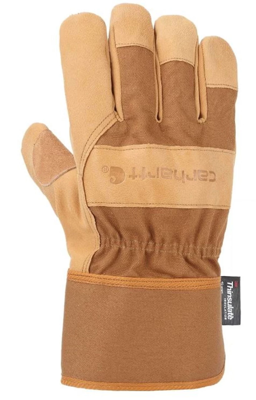 Carhartt Insulated Grain Leather Safety Cuff Work Glove 1 Carhartt Insulated Grain Leather Safety Cuff Work Glove