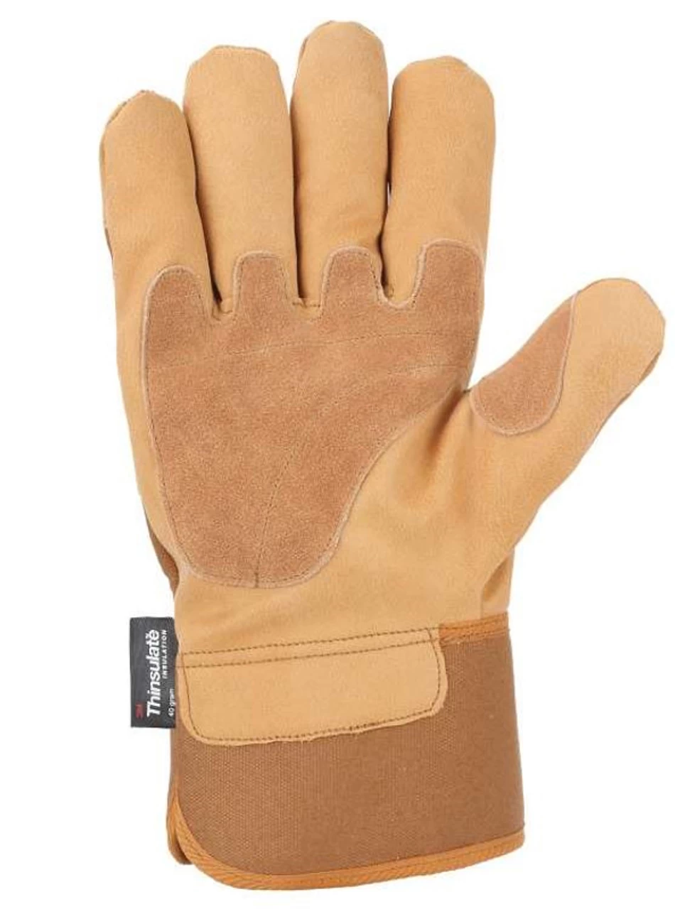 Carhartt Insulated Grain Leather Safety Cuff Work Glove 2 Carhartt Insulated Grain Leather Safety Cuff Work Glove - Image 2