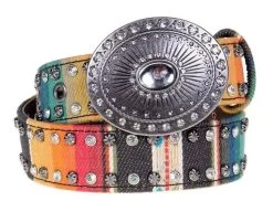 Angel Ranch Girls Serape Belt With Rhinestones