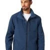Wrangler Mens Navy Bonded Concealed Carry Zip Trail Jacket
