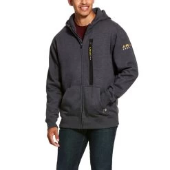 Ariat Mens Rebar Workman Full Zip Hoodie