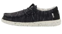 Hey Dude Boys Wally Stretch Black Casual Shoes