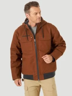 Wrangler Mens Riggs Workwear Tough Layers Insulated Canvas Work Jacket -Comprehensive Shop P2362325 TOFFEE 1 84662.1635556006