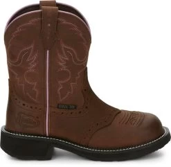 Justin Womens Wanette Steel Round Toe Boot -Comprehensive Shop P2371705 02 96580.1630433834