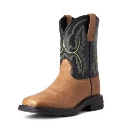 Ariat Boys Bark And Black Forest Workhog XT Cowboy Boot