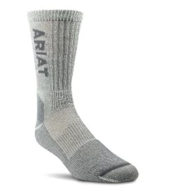 Ariat Unisex Light Weight Steel Toe Merino Blend Socks - AR2186-050