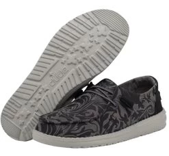 Hey Dude Womens Wendy Ranch Gunmetal Shoes