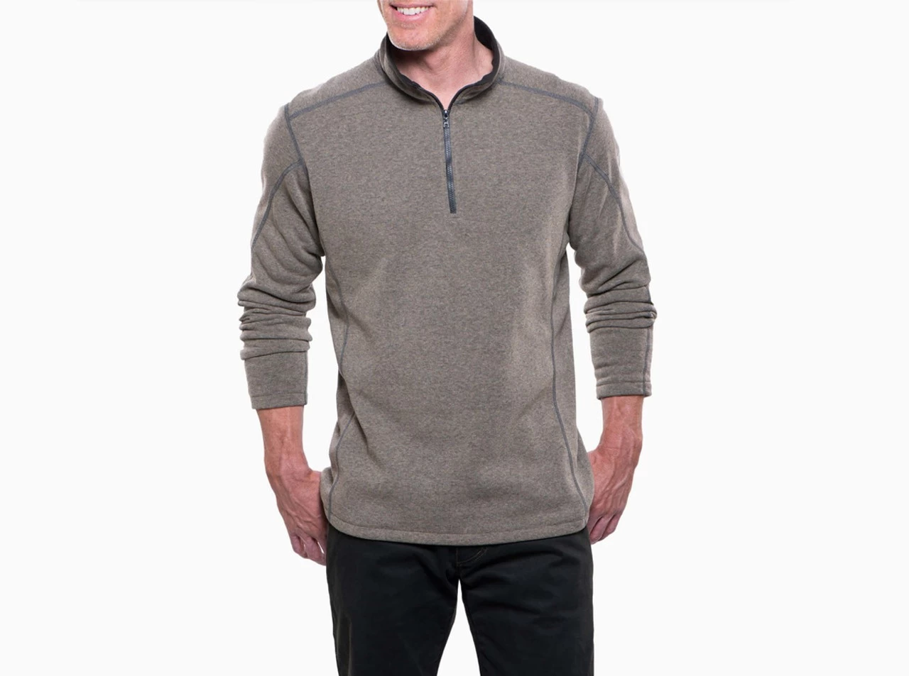 Kuhl Mens Oatmeal 1/4 Zip Sweater Pullover 1 Kuhl Mens Oatmeal 1/4 Zip Sweater Pullover