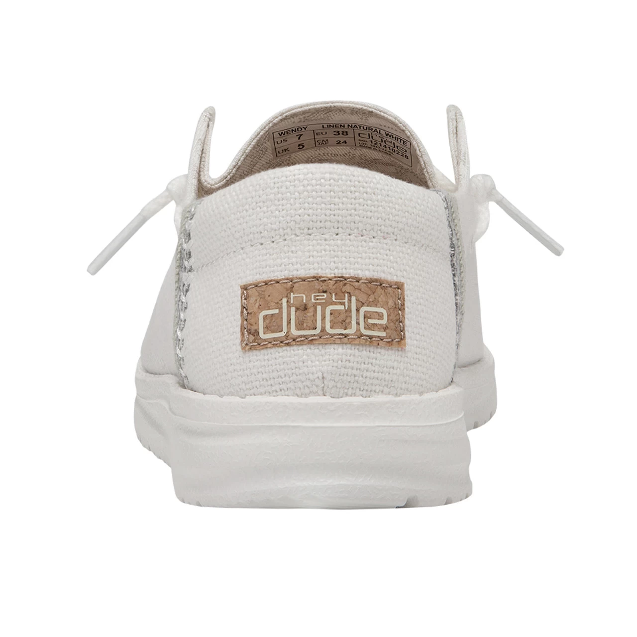 Hey Dude Womens Wendy Natural White Shoes 2 Hey Dude Womens Wendy Natural White Shoes - Image 2
