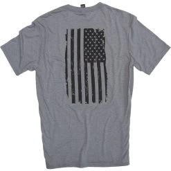 Big R Short Sleeve American Flag Shirt- Grey