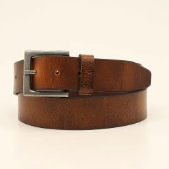Nocona Mens HDX Tan Genuine Leather Belt