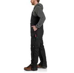 Carhartt Mens Black Loose Fit Firm Duck Insulated Biberall -Comprehensive Shop P2543870 3 34821.1666212558