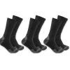 Carhartt Mens Midweight Cotton Blend Crew Sock - 3 Pack