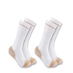 Carhartt Mens Midweight Steeltoe Boot Sock - 2 Pack