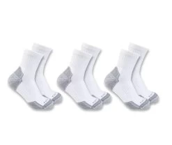 Carhartt Mens Midweight Cotton Blend Quarter Sock - 3 Pack -Comprehensive Shop P2551330 3 25755.1653343927