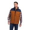 Ariat Mens Navy-Chestnut Crius Insulated Vest