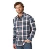 Wrangler Retro Premium Ocean Plaid Long Sleeve Shirt