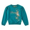 Wrangler Girls Teal Logo Moon And Shoes Brushed Fleece Sweatshirt